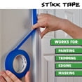 thumbnail image 4 of Cinta de pintor STIKK, 3 unidades, verde, 2,54 cm x 54,86 m, para pintar, 4 of 8