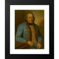 thumbnail image 2 of Peter Michal Bohúň 14x18 Black Modern Framed Museum Art Print Titled - Portrait of Miller Jan Hodž (1854-1858), 2 of 5
