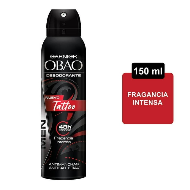 Desodorante Garnier Obao tattoo en aerosol para hombre de 150 ml