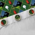 thumbnail image 4 of Castle Fairy Sport Golf Black Out Curtains for Teens,Geometric Plaid Curtains Pack of 2 (42x63 Each),Ball Gamer Bedroom Curtains,Breathable Home Decor, 4 of 6