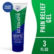 Biofreeze Menthol Overnight Pain Relieving Gel 3 FL OZ Tube with Lavender Scent