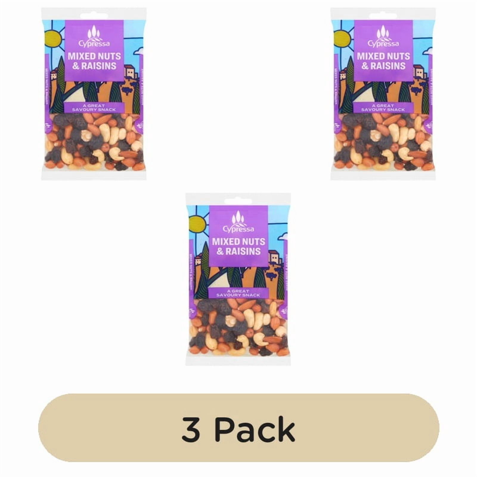 Cypressa Mixed Nuts & Raisins 200g, British Import (Pack of 3)