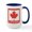 White/Navy Inside, variant on CafePress - Canada With Red Maple Leaf Large Mug - 15 oz Ceramic Large White Novelty Mug