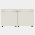 thumbnail image 4 of Jopath 32" Modular Storage Loveseat Sofa, Convertible Loveseat Sleeper Couch, Modern Upholstered Loveseat Sofa with Fabric for Living Room, Beige, 4 of 7