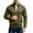 Army Green, variant on TKKCS Mens Full Zip Sweatshirt Hoodless Stand Collar Casual Long Sleeve Active Jacket with Side Pockets Dark Gray XL