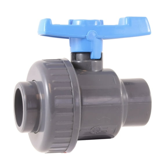 PVC SINGLE UNION BALL VALVE 1/2" - Socket - Sanipro - (Pack of 10)