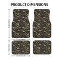 thumbnail image 2 of Sikiie Bumblebee Car Foot Mat Set of 4 Pieces Basics Universal Fit Rubber Carpet Floor Mats For Car SUV Van & Truck, 26.8"L x 17.3"W (Front), 13"L x 17.3"W(Rear), 2 of 6