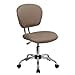 thumbnail image 3 of Flash Furniture Mid-Back Coffee Brown Mesh Swivel Task Chair with Chrome Base, 3 of 5