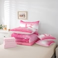 thumbnail image 6 of Feelyou Princess Monogrammed B Twin Bedding Sets 7-Piece, Bow Letter Bedding Comforter Set, 6 of 8