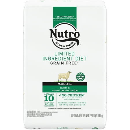 UPC: 0079105122764 | Nutro Limited Ingredient Diet Adult Dry Dog Food  Lamb & Sweet Potato Dog Kibble  22 Lb. Bag