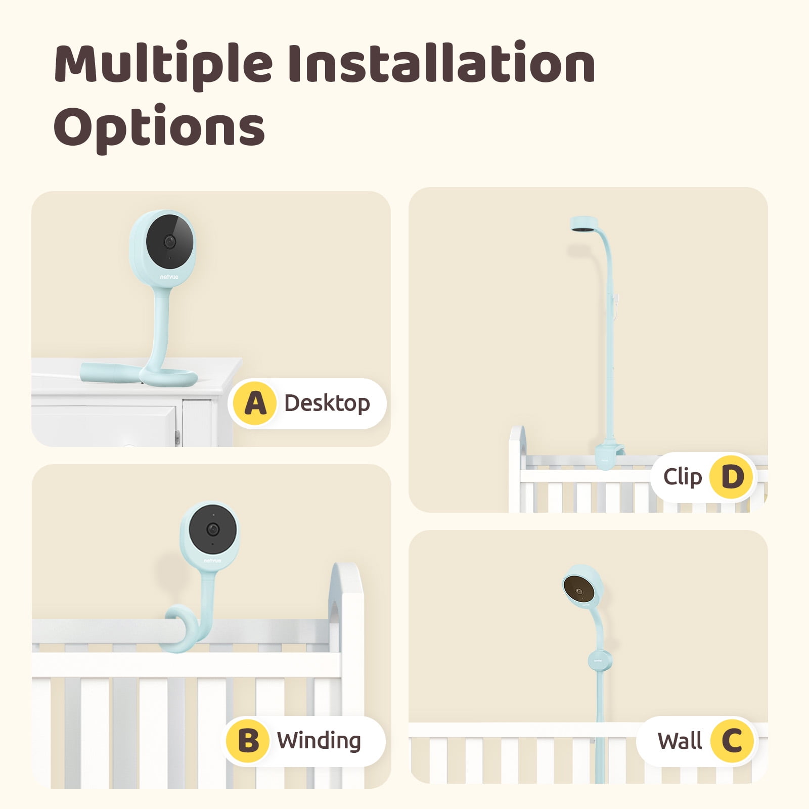 Netvue Baby Monitor with 1080P HD 5" Display & Two-Way Audio photo 5