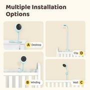 Baby Monitor with Camera and Audio, Netvue Baby Monitor with 1080P HD 5 Display, Two-Way Audio, Baby Camera