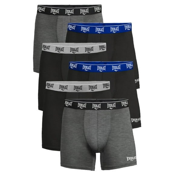 Everlast Cotton Mens Briefs Breathable Underwear for Men, XL Multi Color 6-Pack
