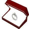 thumbnail image 6 of Dazzlingrock Collection 0.75 Carat (ctw) 14K Round Diamond Solitaire With Accents Engagement Ring 3/4 CT, White Gold, Size 5, 6 of 7