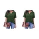 thumbnail image 1 of Blusa Qarigey Mujer Cuello en V Manga Corta Holgada Floral S M L XL XXL, 1 of 6
