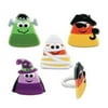 halloween party candy corn character cupcake rings - 24 pc
