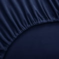 thumbnail image 4 of 1500 Supreme Collection Microfiber Flannel Sheet Set Navy Full, 4 of 5