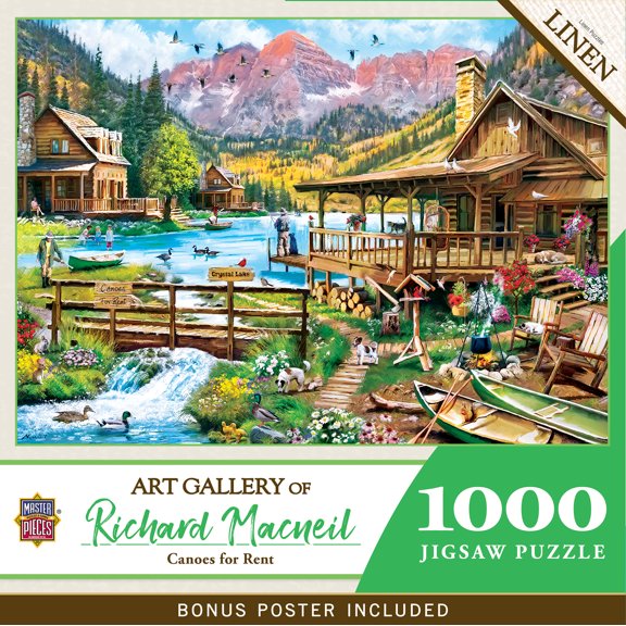 MasterPieces 1000 Piece Jigsaw Puzzle - Canoes for Rent - 19.25"x26.75"