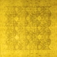 thumbnail image 1 of Ahgly Company Indoor Square Persian Yellow Traditional Area Rugs, 6' Square, 1 of 4