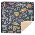 thumbnail image 6 of WOBOGO The Pattern Of Coffee Dessert Baby Playmats Extra Large Waterproof Rollable Activity Pads for Toddlers 50×50inch, 6 of 7