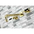 thumbnail image 3 of Kingston Brass KS6022CKL Kaiser Two-Handle Wall Mount Roman Tub Faucet, Polished Brass, 3 of 7