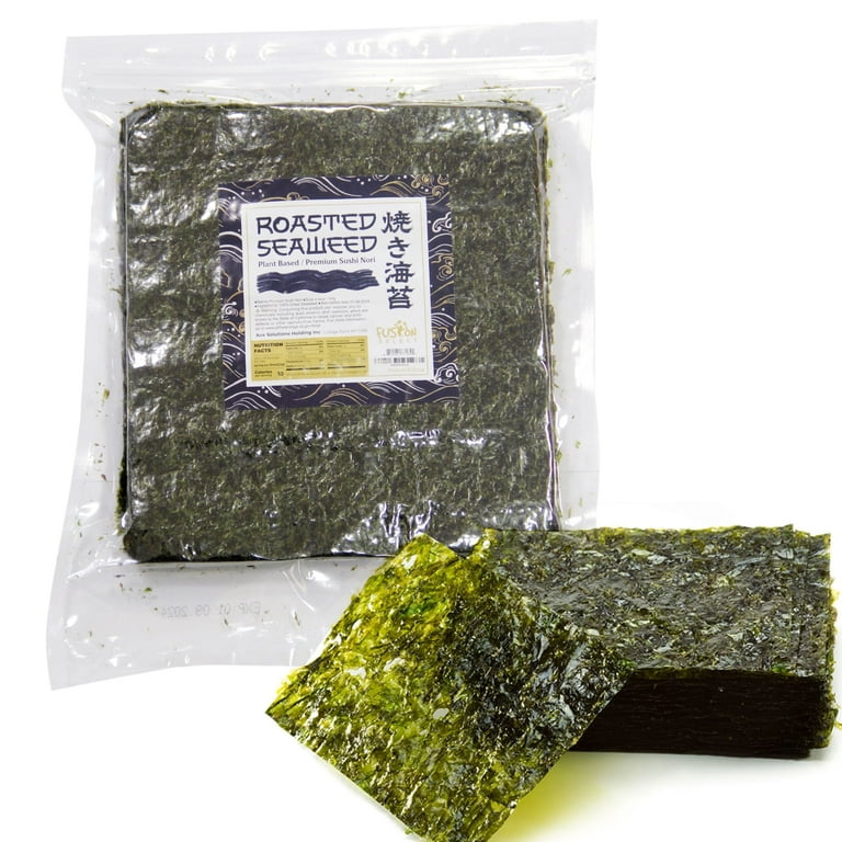 Fusion Select, Roasted Seaweed Sheets for Sushi, 50 Full Sheets