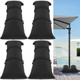 thumbnail image 2 of NUAHRHY 4pcs Oxford Cloth Arched Sand Bags With Straps Weatherproof Fillable Outdoor Furniture Sandbags Tear Resistant Umbrella Base Weight Bags for Outdoor Patio, 2 of 10