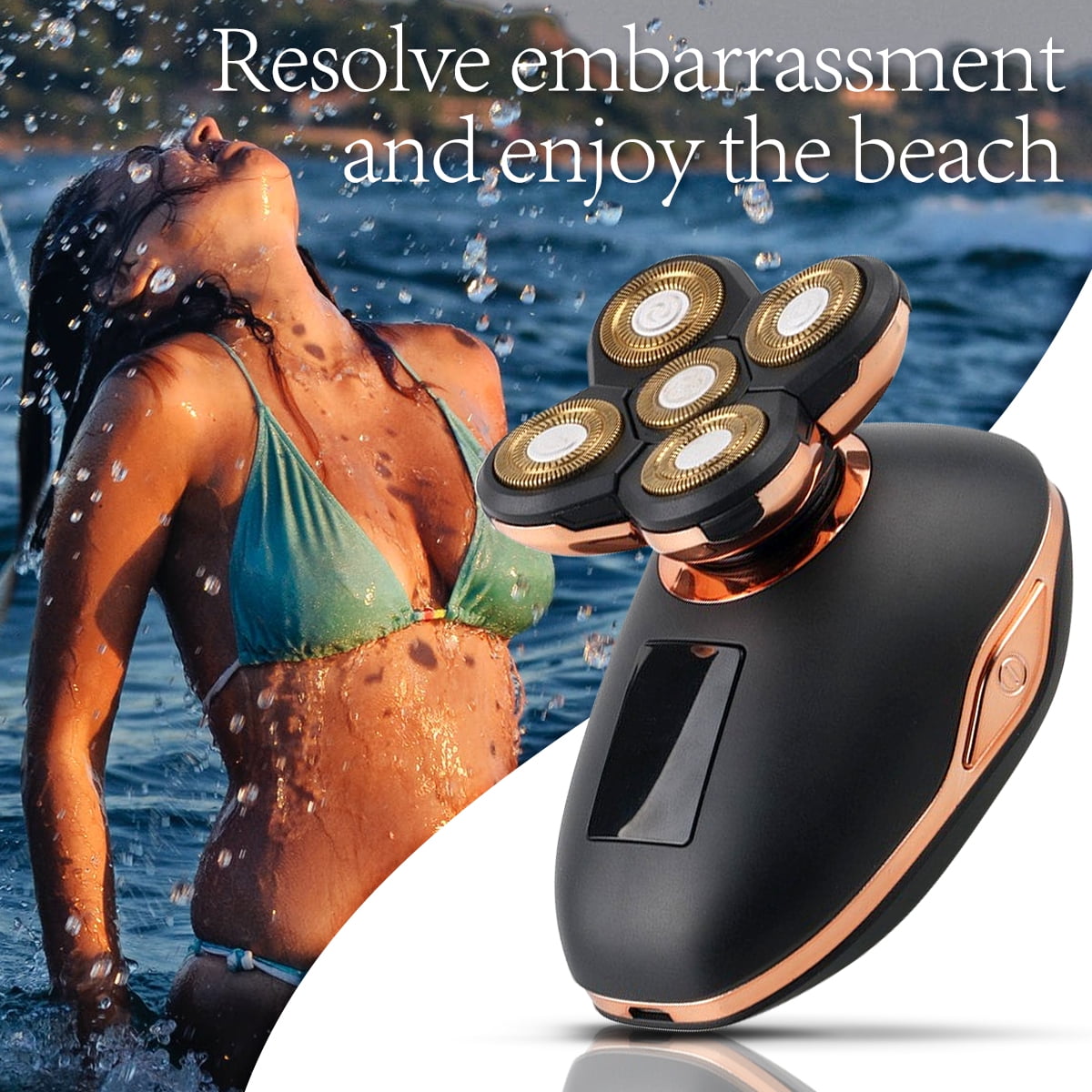 HQZY 5 in 1 Electric Shavers for Bald Heads,Shaver for Bald Women/Men