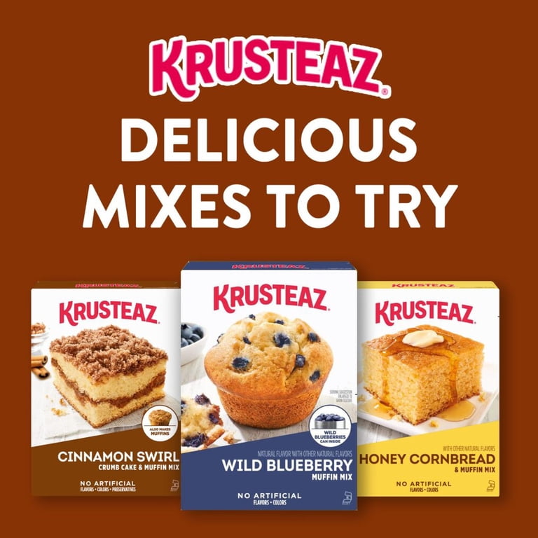 Krusteaz Sweet Cinnamon Swirl Quick Bread Mix, Perfect for Muffins