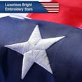 thumbnail image 3 of CN American Flag 3x5 Outdoor, 3x5 Flags Outside, Heavy Duty Polyester USA Flag, All Weather US Flags with Embroidered Stars Sewn Stripes Brass Grommets, Vivid Color for Outdoor Indoor, 3 of 10
