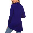 thumbnail image 3 of Faithtur Women Simple Style Cardigan, Solid Color Long Sleeve Knitwear, 3 of 5