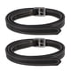 thumbnail image 5 of BRILLAR Un par de cinturón de estribo de caballo de silla de montar de Gran Bretaña, hebilla de acero inoxidable de microfibra de cuero suave, color negro, 5 of 5