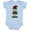 AE-Light Blue, variant on Merry Christmas Elf in Red and Green Plaid Boys or Girls Baby Bodysuit