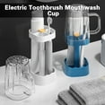 thumbnail image 3 of Warkul Mouthwash Cup with Storage-Base - Adjustable Height Handle Design - Smooth Mouth - Moisture-proof Mouthwash Cup Set - Bathroom Supply, 3 of 8