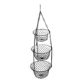 thumbnail image 4 of deevoka Fruit Basket Multipurpose Iron Basket Produce Storage Bin Three Tier Hanging, 4 of 9