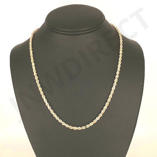 heavy Necklace Rope Chain Diamond Cut 