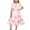 Bronze, variant on BRGZLK Girl Dresses Hepburn Style Valentine Day Print Short Sleeve Turn Down Collar Dress Trendy Comfy Dance Skirt Coffee 9-10 Years