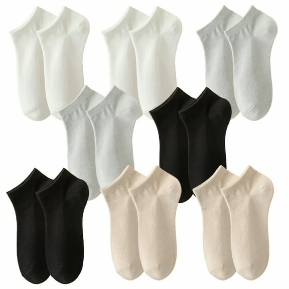 TELOLY 12Pairs Ankle Socks for Women,Cotton Ankle Socks for Women 9-12,Low Cut Socks