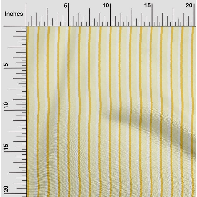 oneOone Silk Tabby Fabric Stripe Block Print Fabric By The Yard 42 Inch Wide