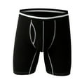 thumbnail image 2 of rygai Winter Men Panties U Convex Stretchy Mid Waist Underwear Shorts Coldproof Close Fit Underpants for Daily Wear,Black 2XL, 2 of 7