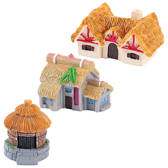 TABLZONE Cottage Decor Resin Assorted Color 3pcs