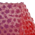 thumbnail image 5 of Zelouf Lillium 3D Flower Ombre On Mesh  , Sewing, DIY, Crafts Fabric by the Yard, Mandarin/iris, 10 Yard, 5 of 5