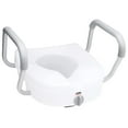 thumbnail image 7 of Lwory E-Z Lock Raised Toilet Seat With Handles, 5" Toilet Seat Riser with Arms, Fits Most Toilets, Handicap Toilet Seat, 7 of 7