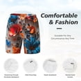 thumbnail image 5 of Lsque Mens Swim Trunks 3D Butterfly Pattern - Bathing Suit Compression Liner - Beach Swim Shorts Swimwear - (S-3XL) - Stretch Quick Dry -Medium, 5 of 9
