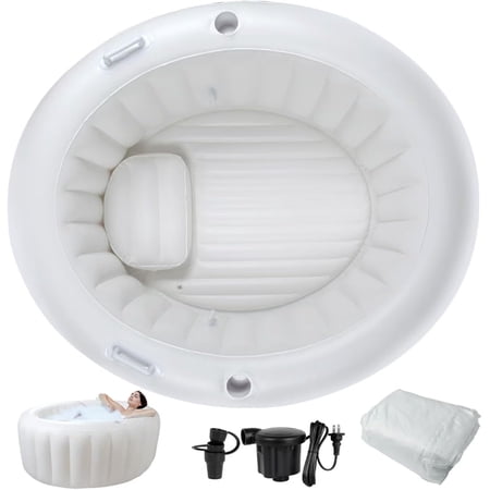 Birth Pool in Marshmallow – Premium Birth Tub with Electric Air Pump & Liner, Birthing Pool for Home Birth,Doula or Midwife Home Birth Kit, Multi-Functional Pool for Relax