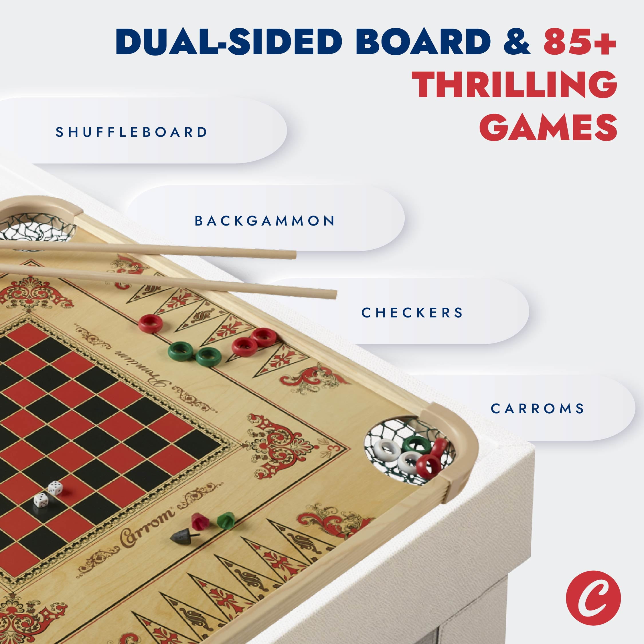 Carrom Game Board with Checkers and Carrom Pieces - Walmart.com Carrom Game Board with Checkers and Carrom Pieces - Walmart.com