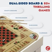 Carrom Large Board Game Set – Over 100 Family Board Games for Game Nights – All-in-One Classic Board Games (28” x 28”)