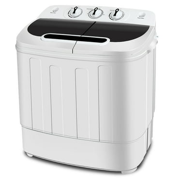 Portable Washing Machine 13lbs Twin Tub Washer and Dryer Compact Laundry Machine