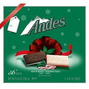 Andes, Creme de Menthe & Peppermint Crunch Thins, 4.67 oz. Gift Box. Contains Milk. Peanut Free. Gluten Free.