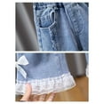 thumbnail image 6 of LYHaoo Girls' Denim Flared Pants For Kids 2025 Spring Arrival Slim Fit Long Pants For Children 3 13 Girls Pants Sizes 160 White, 6 of 6